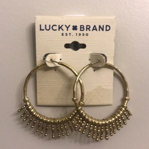Lucky Brand Hoop Earrings Gold tone